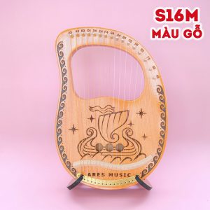 [Khắc note+Sơn bóng] Đàn Lyre Ares S16M 16 Dây Cao Cấp