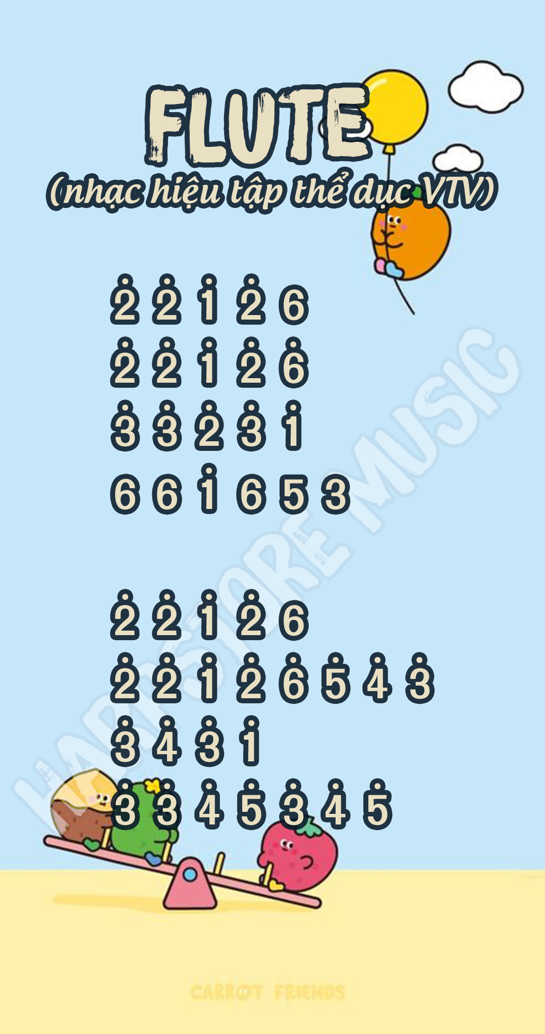 Flute - Nhạc thể dục VTV Kalimba Tab